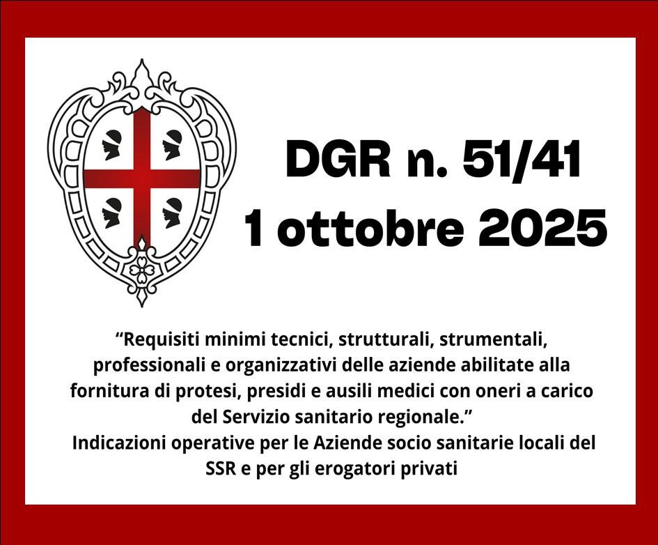 REGIONE SARDEGNA - ACCREDITAMENTO AZIENDE ORTOPEDICHE