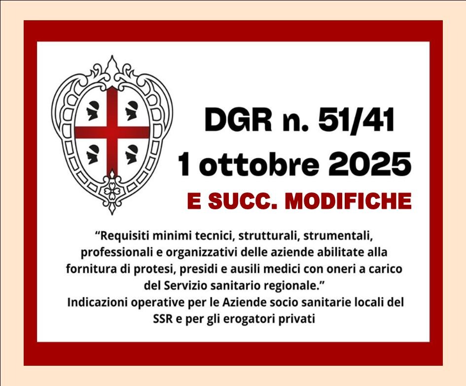 REGIONE SARDEGNA - ACCREDITAMENTO AZIENDE ORTOPEDICHE - ELENCO REGIONALE
