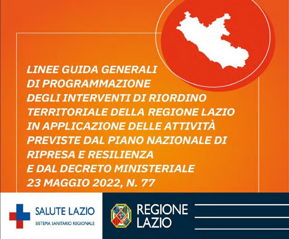 REGIONE LAZIO - LINEE GUIDA DI RIORDINO ASSISTENZA TERRITORIALE