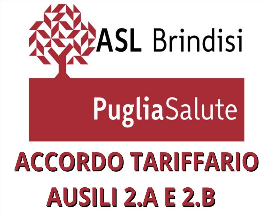 ASL BRINDISI  - ACCORDO TARIFFARIO AUSILI 2A E 2B