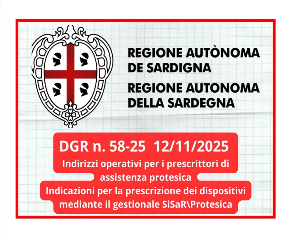 REGIONE SARDEGNA-INDIRIZZI OPERATIVI PER PRESCRITTORI ASSISTENZA PROTESICA